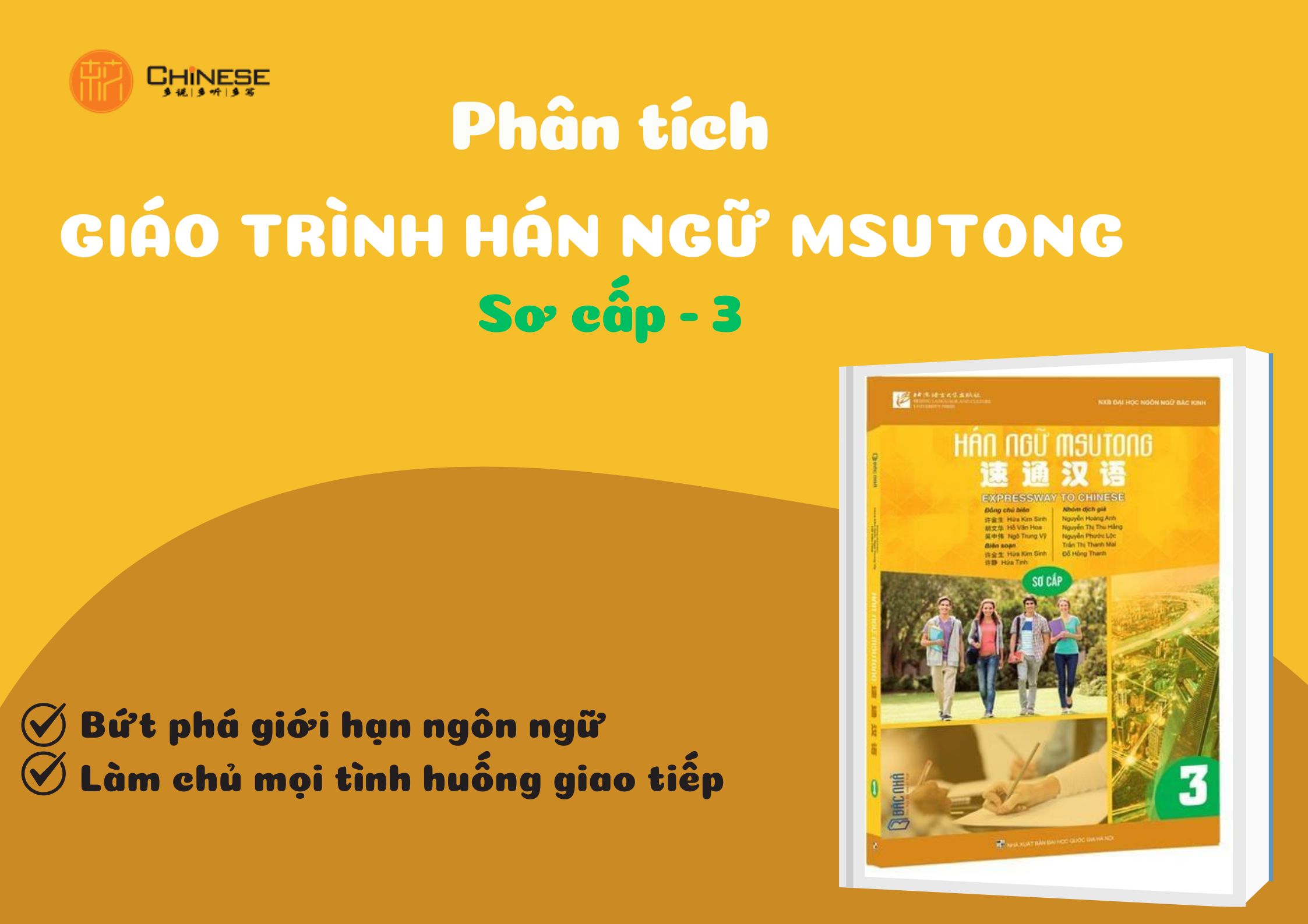 Bài phân tích Giáo trình Msutong Sơ cấp Quyển 3